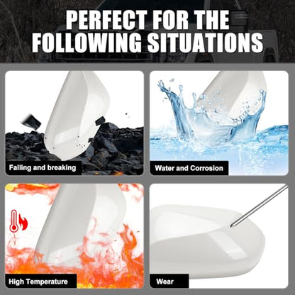Left Driver Side Car Mirror Cap Cover Compatible with Toyota Prius 2016 2017 2018 2019 2020 2021, Direct Replacement, 87945-47060, White - color: white, size: Left