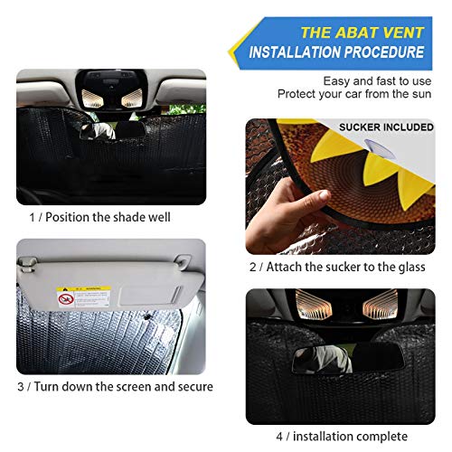 Yellow Sunflowers Car Windshield Sunshade Foldable Reflective Summer Sun Shade Blocks UV Rays - color: Flower 2