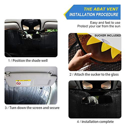 Yellow Sunflowers Car Windshield Sunshade Foldable Reflective Summer Sun Shade Blocks UV Rays - color: Flower 2