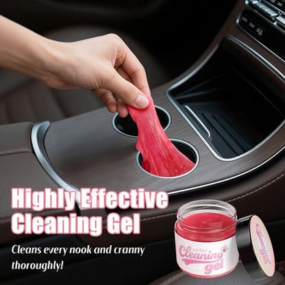 ASFSKY Car Cleaning Gel (Pink,Sakura) Cleaning Putty Universal Dust Cleaning Car Interior Cleaner Keyboard Dust Remover Car Slime Gifts for Men Women girl（1 pack） - color: Pink