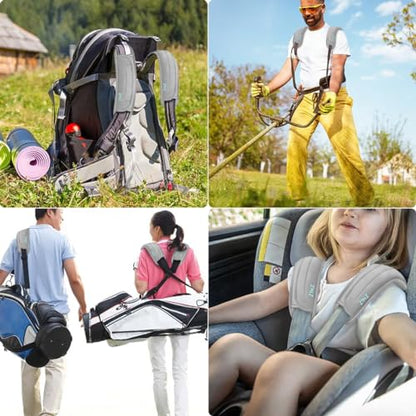 ZINZ 2-Pack Universal Shoulder Pad with Ultra Thick Cushion for Bag Luggage Bag Crossbody, Plus Long & Anti-Slip & Breathable,Grey - color: Grey
