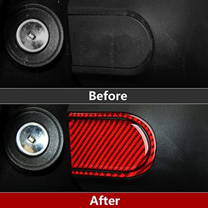 Car Sticker Carbon Fiber Decal Interior Trim Accessories for Chevrolet Camaro 2010 2011 - color: Right of Wheel