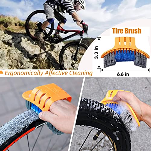 Bike Cleaning Brush Tool Kit - color: 7PCS Bike Cleaning Brush Tool Kit