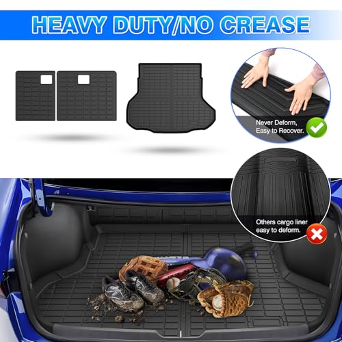 K4 Cargo mat - Trunk Mat for Kia K4 2025 2026, All Weather Trunk Mat for K4 Accessories, Heavy Duty Rubber Mats, Car Accessories - size: 4)Kia K4 25-26