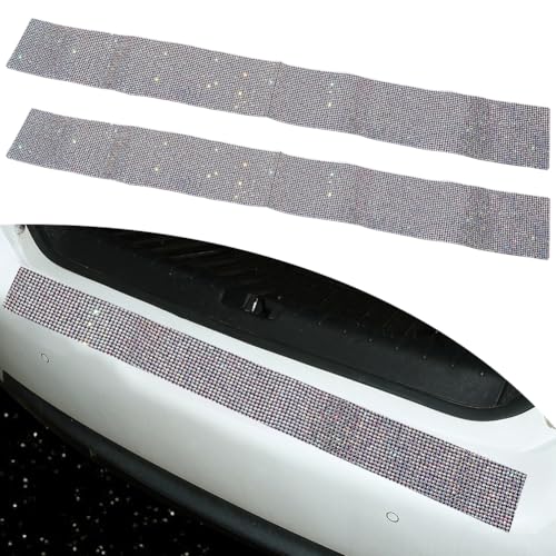 GORGECRAFT 2Pcs Bling Car Door Sill Protector Resin Rhinestone Adhesive Entry Guard Scuff Cover Non Collision Scratch Doors Edge Panel Step Sticker Strips Film for Cars SUV Truck Universal - color: Colorful