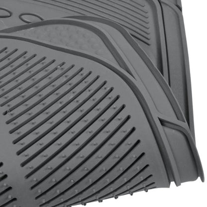 BDK MT783PLUS ProLiner Original Heavy-Duty Front & Rear Rubber Floor Mats, Gray, 3 Piece (Pack of 1) - color: Gray