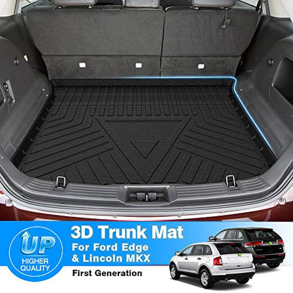 Edge Cargo Liner - Trunk Mat for 2007-2014 Ford Edge/2007-2015 Lincoln MKX, All Weather Cargo Mat for Edge Accessories, Anti-Slip Waterproof, Heavy Duty Car Mats, Car Accessories - size: 3)Ford Edge 2007-2014/Lincoln MKX 2007-2015