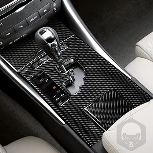 NVCNX Real Premium Carbon Fiber for Lexus IS250 is 250 IS350 2006-2013 2007 2008 2009 2010 2011 2012 / IS250C IS350C 2010-2015 Accessories Center Console Gear Shift Panel Cover Interior Trim Kit 3PCs - color: Gear Shift Panel Kit - A