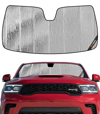 Pigenius Windshield Sunshade for Dodge Durango 2021-2026 Front Window Shade - AstraGuard - color: Silver, size: 2021-2026 Durango
