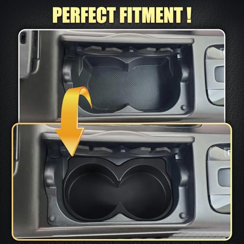 Cupholder for Toyota Camry 2002-2006 and for Toyota Solara 2004-2008,Center Console Shock-Absorbing Cup Holder Drink Organizer Insert,Replace 55620-AA010 55620-AA030 (Upgraded)