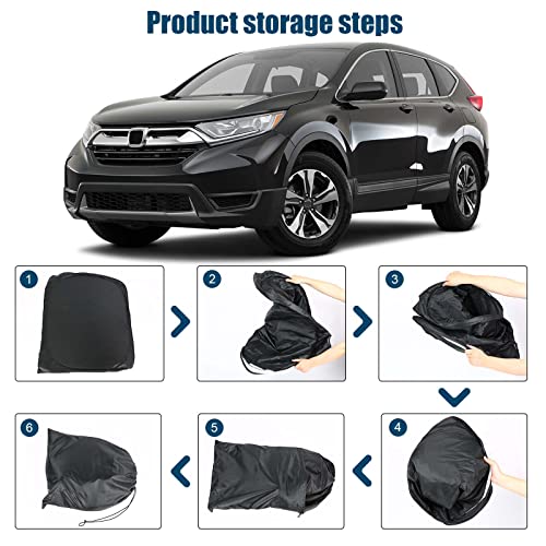 6 Layers Front Windshield Sun Shade Custom Fit for 2017-2022 Honda CR-V/LX/EX/EX-L/EX-L Navi, Foldable Car Sunshade with Storage Bag, Heat Reflective & UV Protection - size: 2017-2023 Honda CR-V