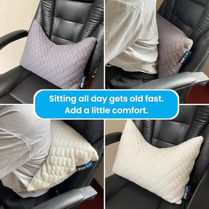 Sidney Sleep Mini Travel Size Neck Pillow - Knee, Back Lumbar and Support - Small Curved Pillow - Adjustable Fill - Washable Case - Drawstring Backpack Included - 14 x 19 Inches (Mini - Blue) - color: Blue, size: Travel Mini