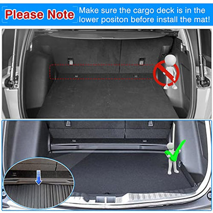Powerty Trunk Mat Compatible for Honda CRV CR-V 2017-2022 Cargo Mat All Weather Cargo Liner in Lower Position Rear Cargo Mat for Honda CRV CR-V Accessories(Fuel Model only) - size: Lower Position Cargo Mat｜for｜17-22｜honda Crv