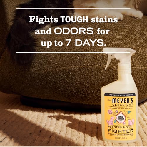 Mrs. MEYER'S CLEAN DAY Pet Stain & Odor Fighter, Orange Blossom Scent, 16oz - size: 16 Fl Oz (Pack of 1)