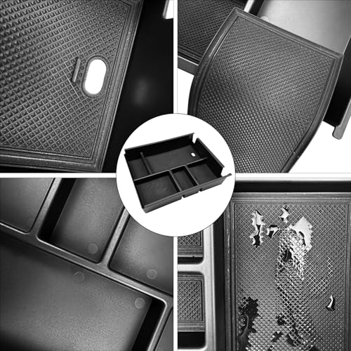 Zxiaochun Center Console Organizer Compatible with 2019-2025 2026 Chevy Silverado/GMC Sierra 1500 & 2020-2026 Silverado/Sierra 2500HD 3500HD, Armrest Box Storage Tray (Split-Bench Folding Seat ONLY) - size: Armrest Tray