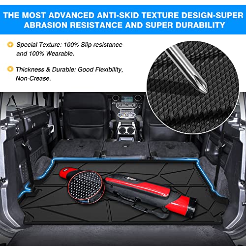 KUST Trunk Cargo Mat for Land Rover Discovery 4 LR4 2010-2016 (5/7 Seats) Rubber Rear Cover Cargo Liner Discoery 4 Accessories High Edge - size: For 2010-2016 Discovery 4 | Trunk Mat
