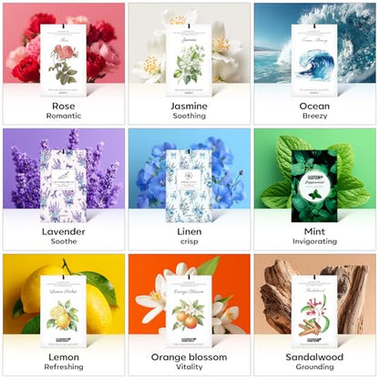 MYARO 20 Packs Fresh Linen Sachets for Drawer and Closet, Long-Lasting Sachets Bags Air Freshener Fresh Scents, Potpourri Bags Home Fragrance for Lover - color: Linen Fresh