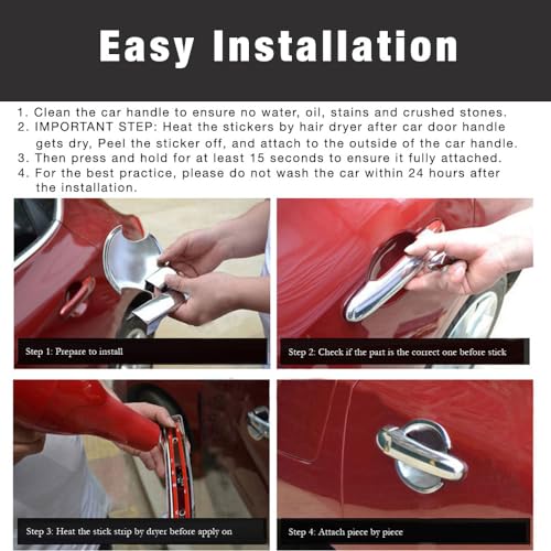 SEGADEN Chrome Plated Door Handle Cover Compatible with 2015-2017 Ford F-150 F150 (2 Doors No Passenger Keyhole No Smart Hole) XG7725