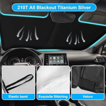 for Toyotа RAV4 2019-2023 2024 2025 2026 Windshield Sun Shade Custom Fit RAV-4 SUV TRD Off-Road, LE XLE Premium Limited Foldable RAV4 Sunshade, UV Block & Protector Rav4 Accessories - size: For 2019-2026 Toyota Rav4