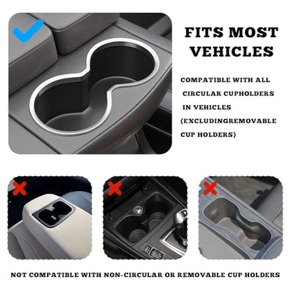 Flodable Car Desk Tray for Laptop, 360° Rotating Leather Cup Holder Table, Car Tray laptop Desk Replace Steering Wheel tray, for Tesla Model Y/3/S, Ford F150 Car Accessries for Men Women
