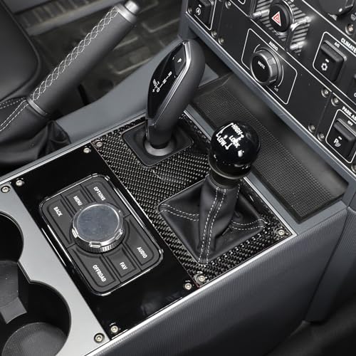 Car Center Console Panel Cover Trim Compatible with INEOS Grenadier 2020-2024, Soft Carbon Fiber Gear Shift Panel Trim Cover Trim Anti-Scratch Panel Frame Protection Interior Accessories
