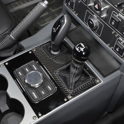 Car Center Console Panel Cover Trim Compatible with INEOS Grenadier 2020-2024, Soft Carbon Fiber Gear Shift Panel Trim Cover Trim Anti-Scratch Panel Frame Protection Interior Accessories