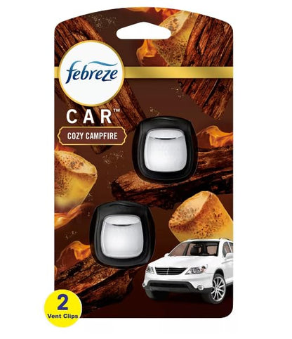 Febreze Cozy Campfire Car Vent 2 Pack