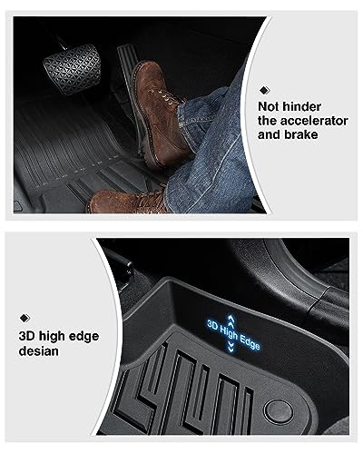 Powerty Floor Mats for 2018-2024 BMW X3 / 2019-2024 BMW X4, Custom Fit for X3 X4 Accessories, 3D TPE All Weather Car Mats Heavy-Duty Floor Liners (Fit All Models) - size: 1)BMW X3｜18-24 /BMW X4｜19-24 ｜1st & 2nd Row