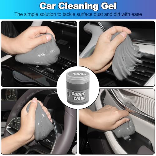 Car Cleaning Kit, Car Detailing Kit with Car Vacuum 8000PA High Suction, Car Interior Cleaning Supplies with Detailing Brushes, Windshield Cleaner Tool, Car Accessories for Men & Women