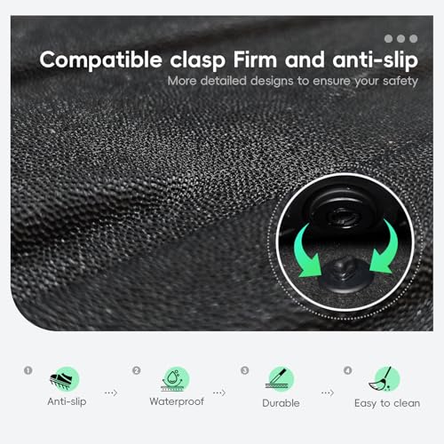 Car Floor Mats for Toyota 4Runner 2013-2024 5seats,TPE All-Weather Waterproof Anti-Slip Heavy Duty Car Floor Liners Full Set Custom Fit Wear-Resistant Odorless - size: 2013-2024 Toyota 4Runner 5seats Gasoline