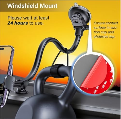 LingFei VHB Double-Sided Adhesive Pads for Dash Cam Mount – 4-Pack 2.2" Round, Heat Resistant Sticky Tape for Car Windshield, Dashboard, GPS, and Camera Holders with 4 Adhesion Promoter