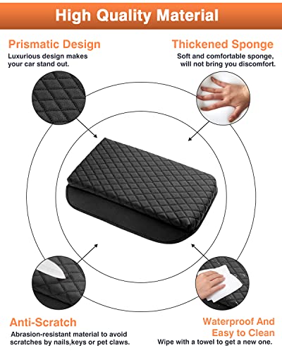 Shademax Center Console Cover for Honda CRV 2026 2025 2024 2023 Accessories CRV Armrest Cover Center Console Cushion Pad Leather Miiddle Console Lid Arm Rest Seat Box Cover Protector Anti-Scratch - size: Size for Honda CRV 2023-2026