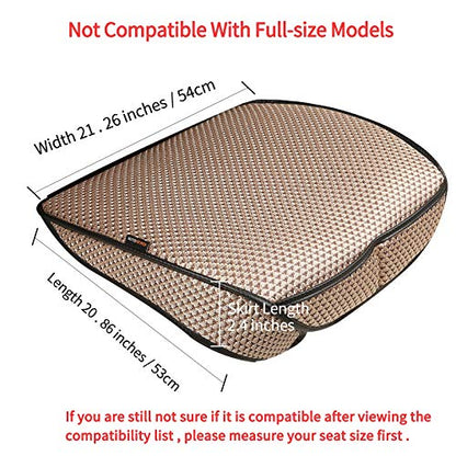 Auto Newer Breathable Universal Four Seasons Car Seat Covers，Luxury Car Seat Cushion ，Protectors for Front Seat Bottoms,Compatible with 95% Vehicles， Fit for Cars Truck SUV (Gold Beige,1PCS) - color: Gold Beige-1PCS