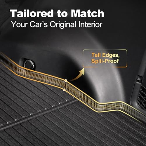 AOMSAZTO Premium Cargo Liner for Mazda 3 Sedan 2019-2025 2026 Custom Fit Car Trunk Mat All-Weather Black Cargo Mat - style: 19) for Mazda 3 2019-2024 Cargo Liner