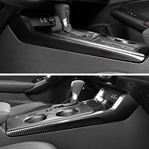 Car Side Gear Shift Cover Strip Decals for 2022 2023 2024 2025 Honda Civic 11th Gen Accessories ABS Carbon Fiber Interior Stickers - color: Gear Shift Side Cover