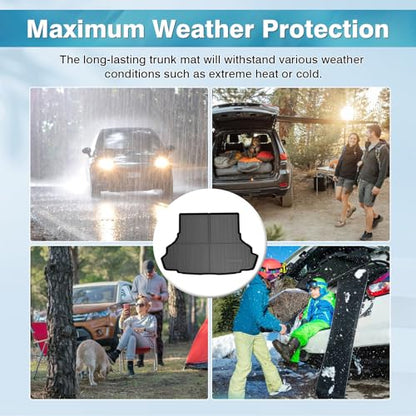 Mixsuper Cargo Liner for 2015-2025 Ford Mustang Coupe (Fits Models Without Subwoofer in Cargo Area) All Weather Trunk Liner Rear Cargo Mat for Mustang Accessories (Not Fit Mach-E) - size: 2015-2025 Ford Mustang Coupe