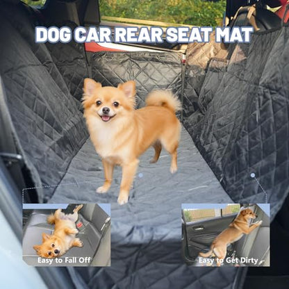 Dog Car Seat Cover for Pets Waterproof Seat Cover Hammock Scratch Proof Nonslip Back Seat Pet Bed Mat for Travel Durable Soft Back Seat Covers for Cars Trucks and SUVs (23.5 x 51 inch) - color: Hammock