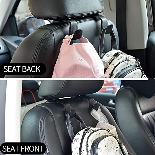 yicheyiyou Car Hooks Universal Car Vehicle Back Seat Headrest Hanger Holder Hook Microfiber Leather & Stainless Steel for Bag Purse Cloth Drink Grocery (Green) - color: Green
