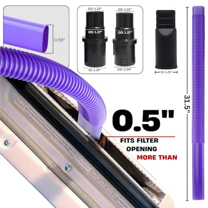 Dryer Vent Cleaner Attachment for Shark Vacuums- Flexible Crevice Tool for Shark NV360 NV350 NV500 NV501 HV300 HV301 HV371 HV372 (Dryer Vent Cleaner - Flexible Crevice Tool) - style: Dryer Vent Cleaner - Flexible Crevice Tool