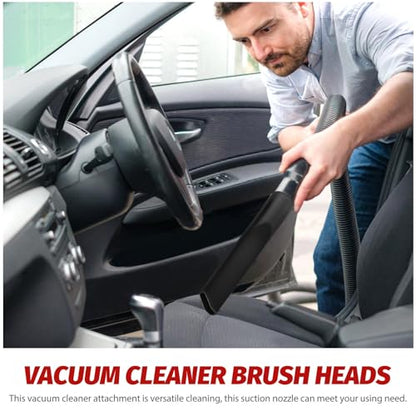 Alipis Universal Vacuum Cleaner Accessories Kit 5pcs Set with 32mm/35mm Inner Diameter round Brush Nozzle and Adapter for Car Detailing and Home Cleaning