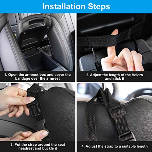 Bark Lover Car Handbag Holder, Seat Back Organizer, Barrier of Backseat Pet Kids, Purse Storage & Pocket, Mesh Large Capacity Handbag Holder for Car (Two Extra Space) - style: Two Exrea Space