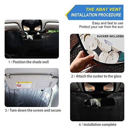 Daisy Flower Car Windshield Sunshade Foldable Reflective Sun Shade Blocks UV Rays - color: Flower 2