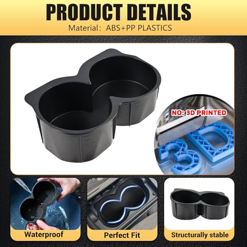 Cupholder for Toyota Camry 2002-2006 and for Toyota Solara 2004-2008,Center Console Shock-Absorbing Cup Holder Drink Organizer Insert,Replace 55620-AA010 55620-AA030 (Upgraded)