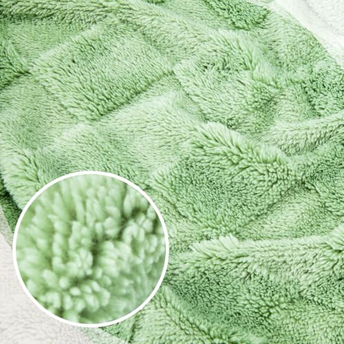 urnexttour Travel Pillow and Blanket Set Neck Pillows Soft Blankets with Sleep Mask Travel Essentials for Airplane Car Memory Foam Sage Green - color: B-sage Green