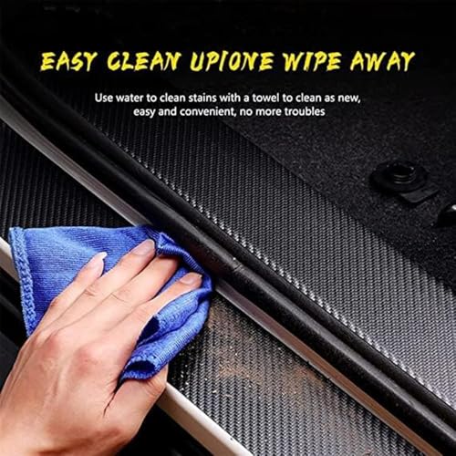 Car Door Sill Protector for Lincoln Nautilus 2024 2025,Waterproof Scratch Carbon Fiber Practical Reducing Scuff Lightweight Non-Slip Kick Plate Protector