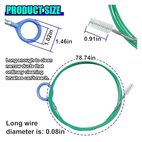 Auto Sunroof Drain Cleaning Tool, 78 Inch Long Pipe Cleaners & Flexible Drain Brush, Slim Tube Cleaning Brush Dredging Tool for Car Sunroof, Windshield Wiper Drain Hole (1PC) - size: 1PC