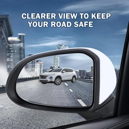 Left Driver Side Mirror Compatible With 2019 2020 2021 2022 2023 Hyundai Santa Fe With Manual Folding Power Glass Blind Spot White Replace#87610-S2010(5Pins) - size: L