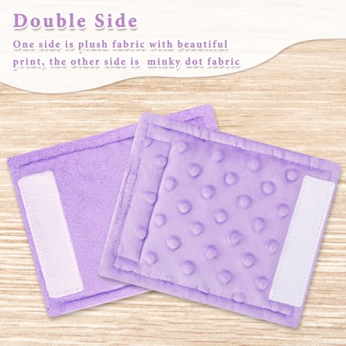 SWESEN Baby Car Seat Belt Covers for Boys and Girls, Carseat Shoulder Padding, Soft Car Seat Neck Cover, Mink Car Seat Straps Shoulder Pads, Solid Colour Stroller Strap Cover for Baby Kids, Purple - color: Purple
