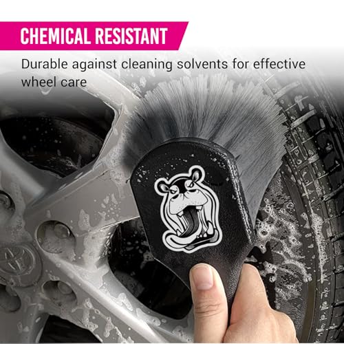 H.O.W Tire Cleaning Brush,Wheelie All Exterior Surface and Wheel Brush (Safe for Cars, Trucks, SUVs, RVs, Motorcycles, & More)