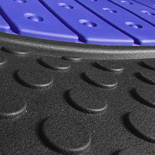 FH Group Heavy-Duty Rubber Car Floor Mats - Universal Fit, Trimmable, Climaproof - For Sedans, SUVs, Trucks - Blue - color: Blue